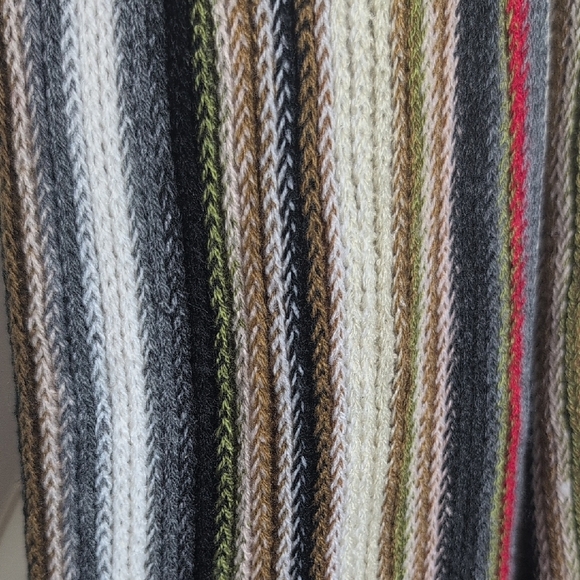 Colorful Striped Knit Scarf - Picture 2 of 4